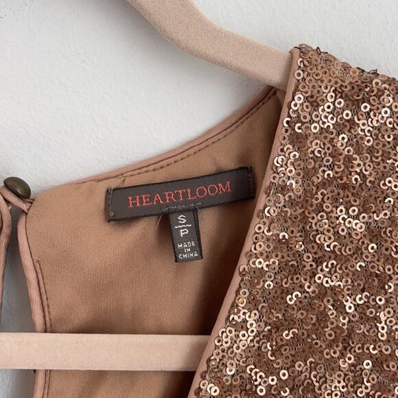 Heartloom sequin sheath NYE mini cocktail party dress sz S - Picture 4 of 6